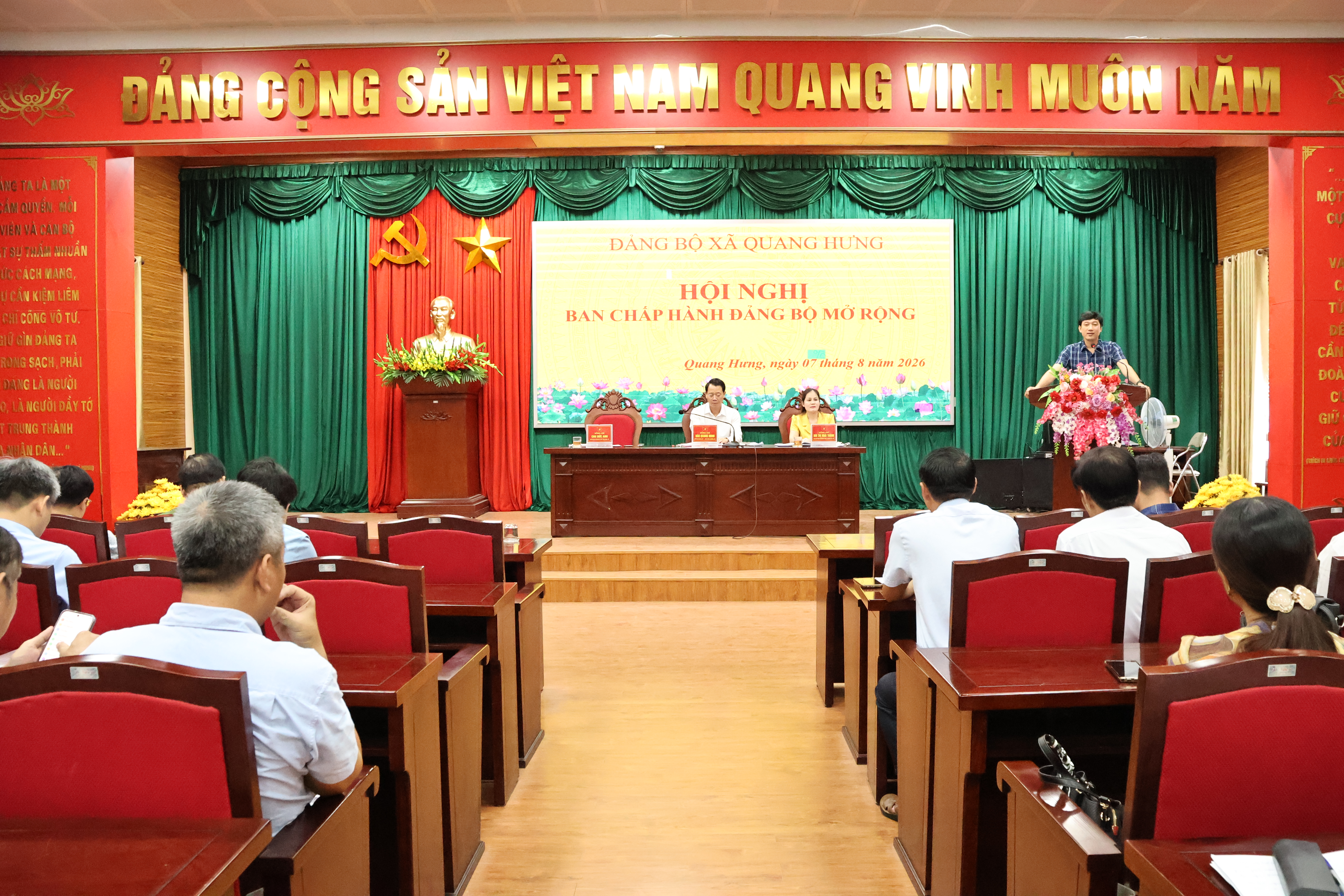 Quang Hưng triển khai hội nghị cho ý kiến Đề án sắp xếp các cơ sở giáo dục công lập trên địa bàn