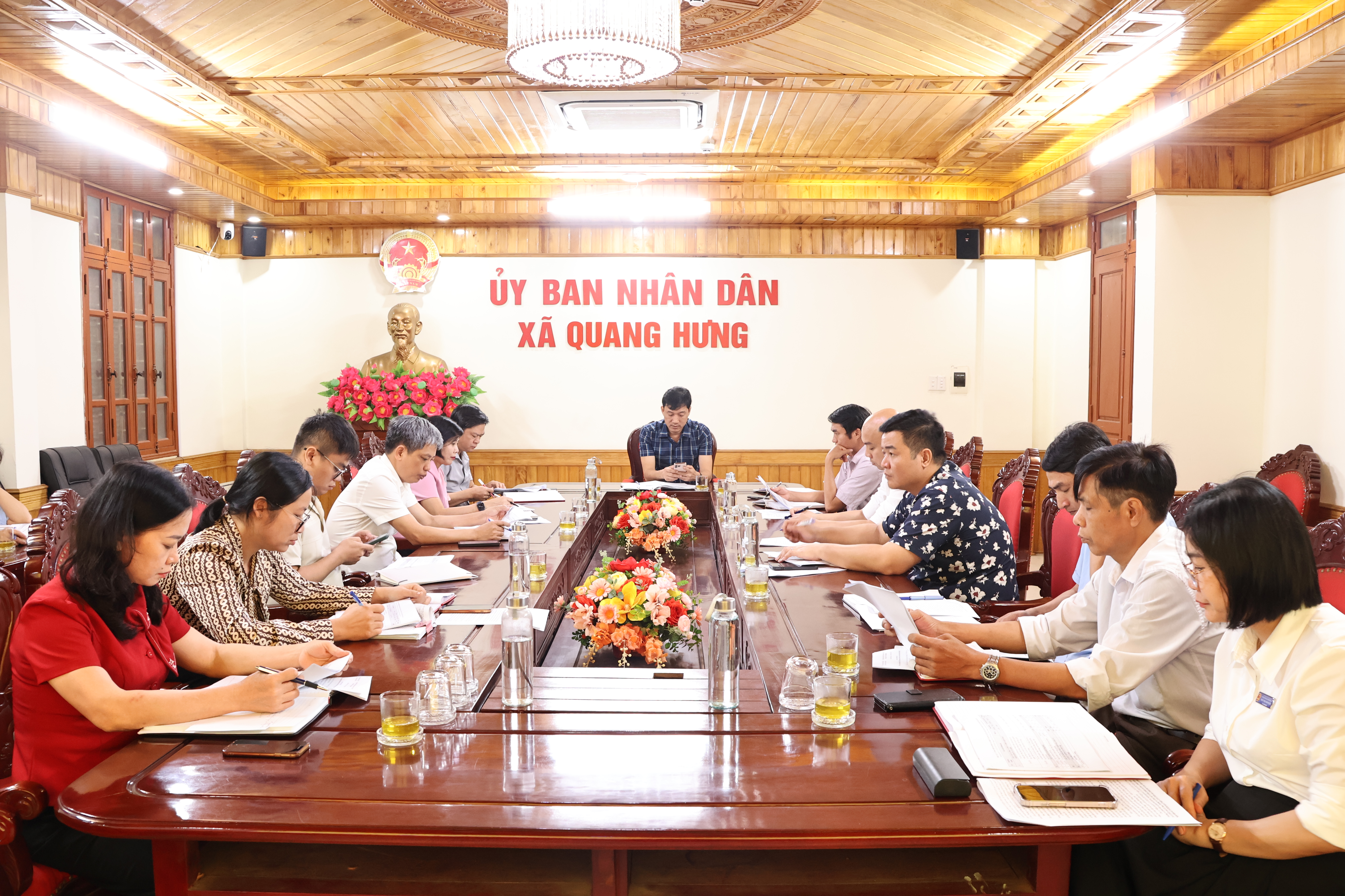 Hội nghị thảo luận, cho ý kiến vào dự thảo Đề án công nhận xã Quang Hưng đạt tiêu chí đô thị loại III