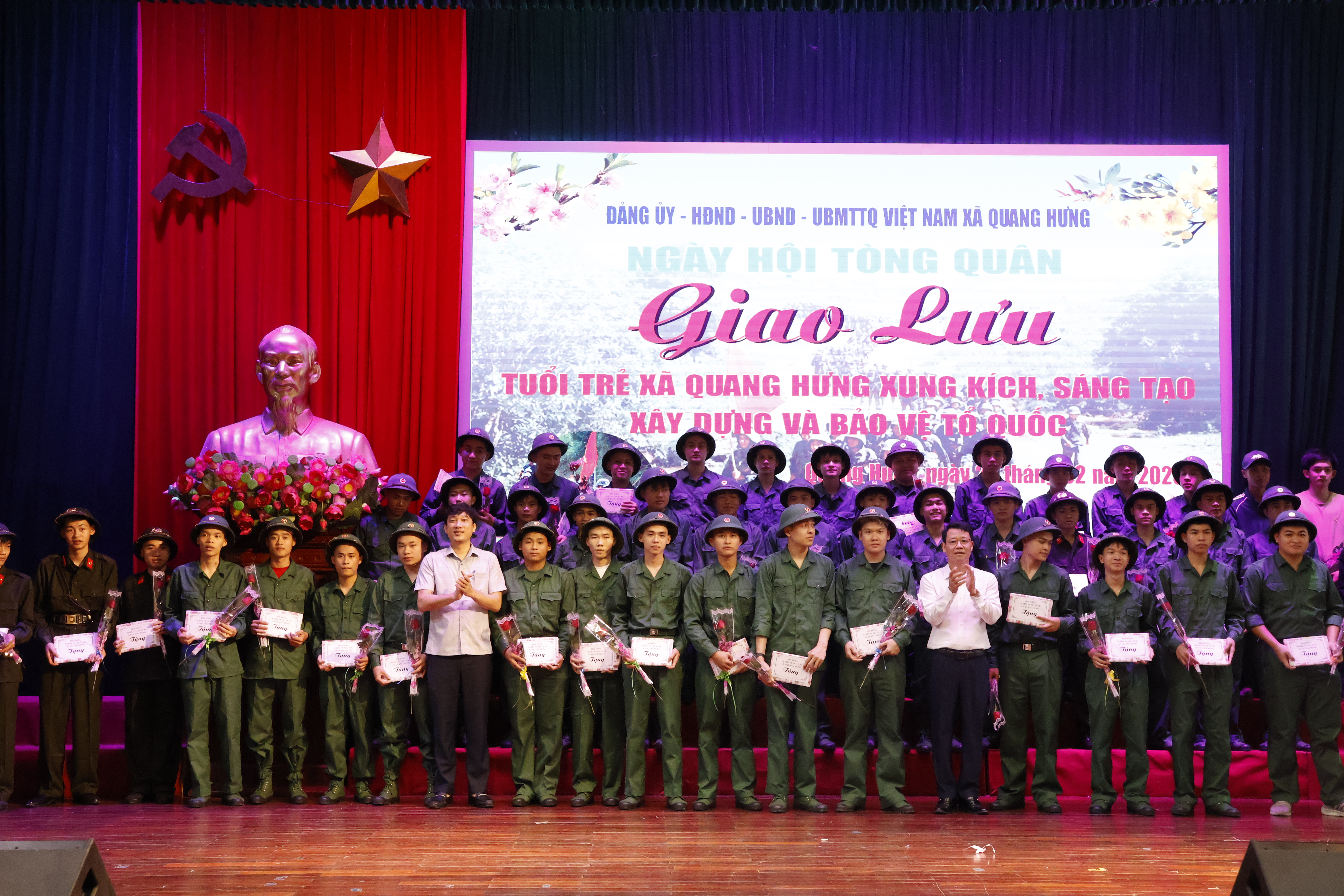 Quang Hưng tăng cường các giải pháp bảo đảm quốc phòng, an ninh, giữ vững bình yên địa bàn