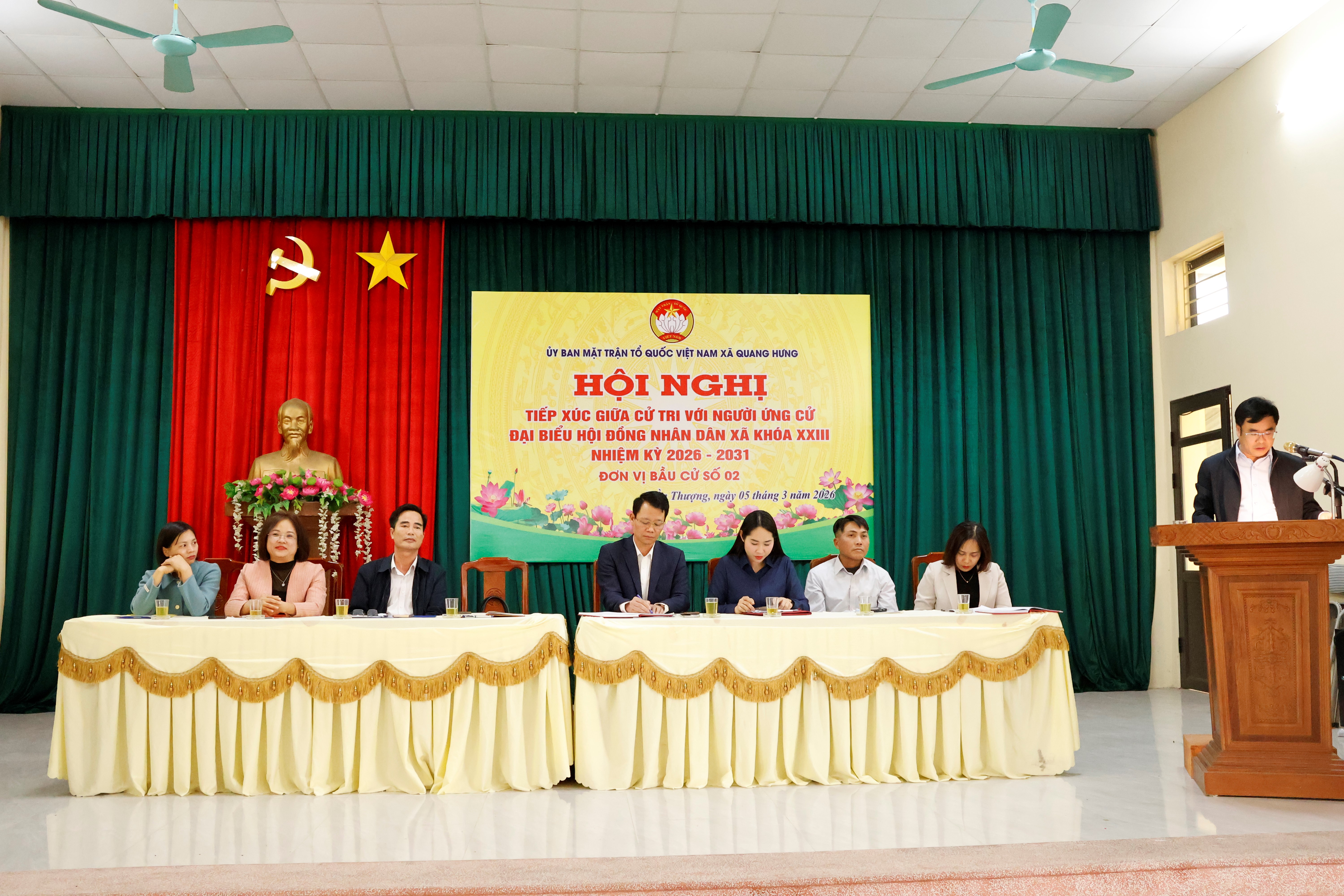 Các ứng cử viên đại biểu HĐND xã Quang Hưng với chương trình hành động thiết thực