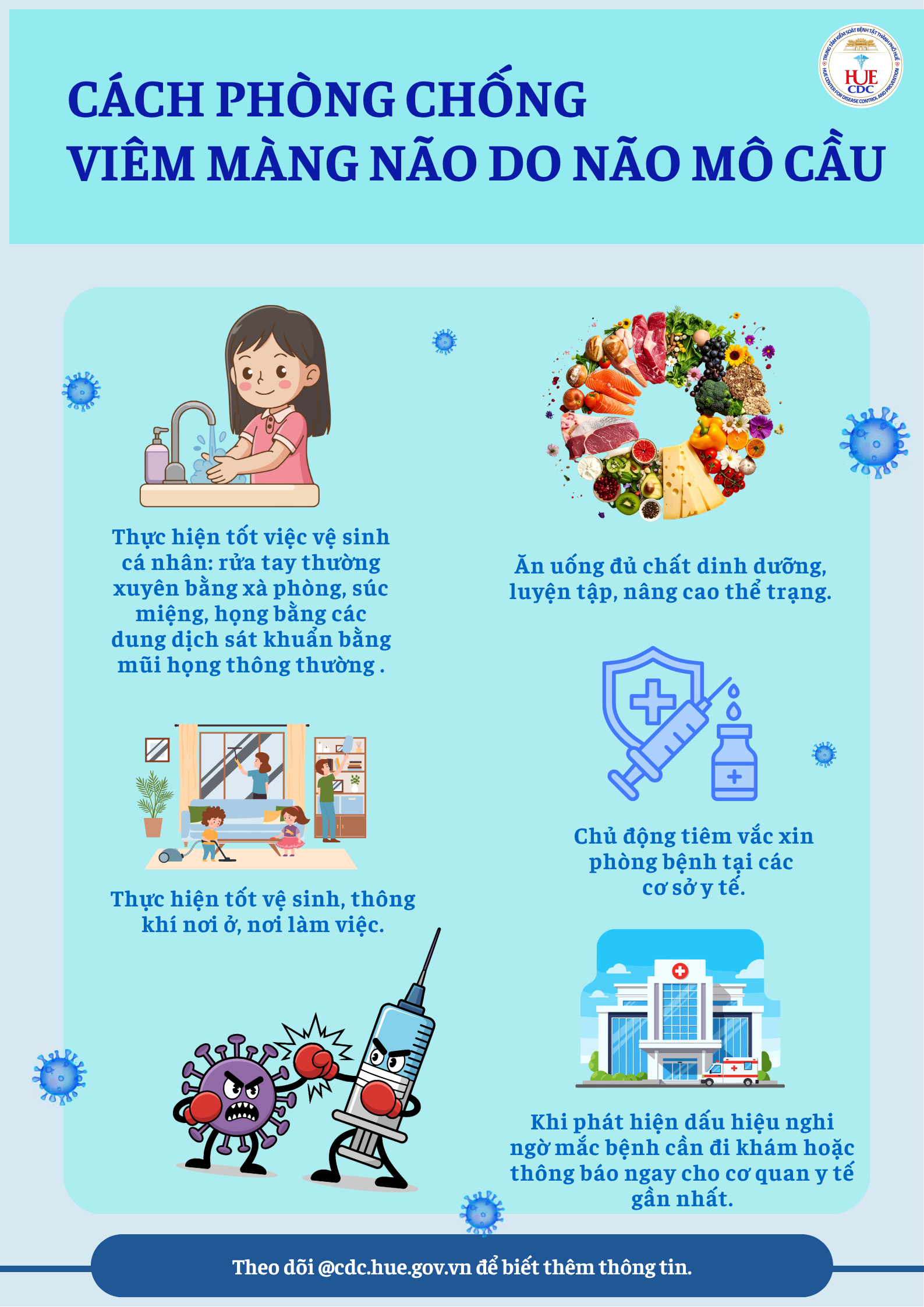 CHỦ ĐỘNG PHÒNG, CHỐNG BỆNH DO NÃO MÔ CẦU, BẢO VỆ SỨC KHỎE CỘNG ĐỒNG