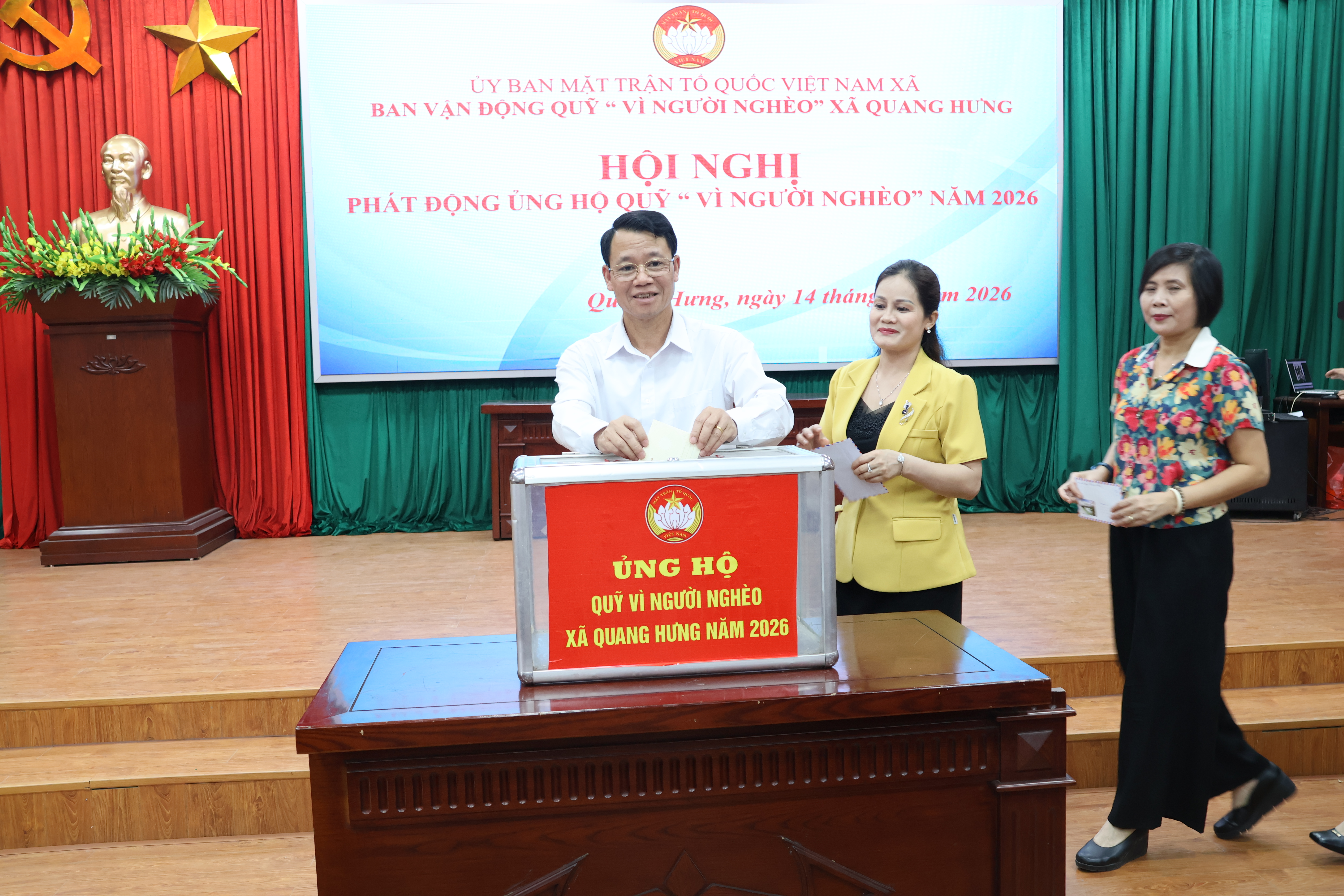 XÃ QUANG HƯNG PHÁT ĐỘNG XÂY DỰNG QUỸ VÌ NGƯỜI NGHÈO NĂM 2026